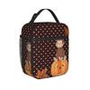 Curious George Insulated Lunch Bags Cooler Bag Reusable,Meal Container Large Tote Lunch Box Food Handbags College Travel