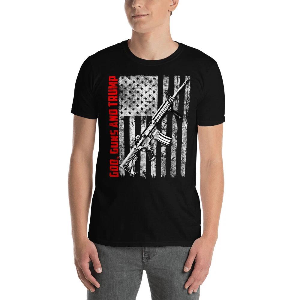 God Guns And Trump 2nd Amendment Short-Sleeve Unisex T-Shirt XL