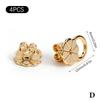 2Pcs Plum Blossom Earring Lifters Heavy Studs Secure Ear Back Stoppers Anti-Tilt Ear Plug Caps Accessory for Earrings