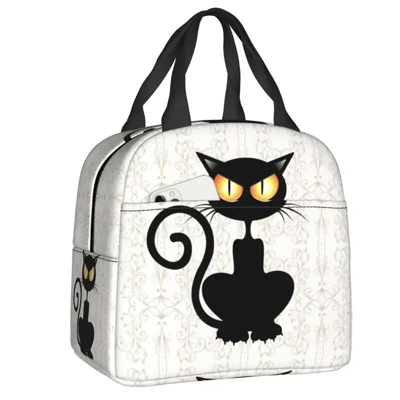 Cat Lunch Bag Women Reusable Cooler Thermal Insulated Lunch Box for School Multifunction Food Bento Box