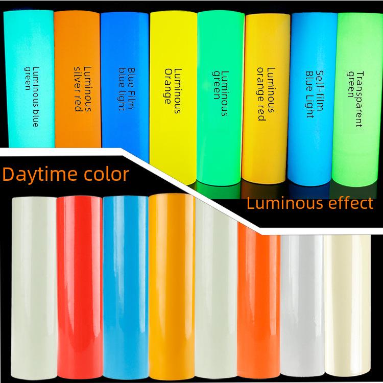 Film Fluorescent A4 Autoluminos Mare pentru Gravură și Autocolante Decupate