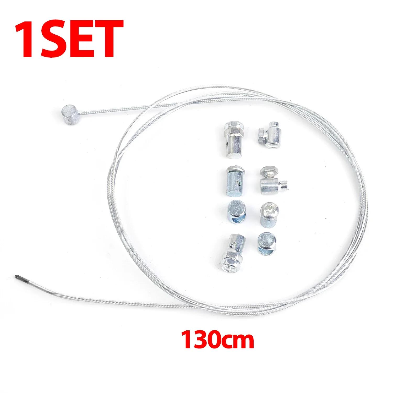 Motorcycle Brake Clutch Throttle Cable Repair Kit 1.3m Stainless Steel Silver Universal Motorcycle Brake System Emergency Repair