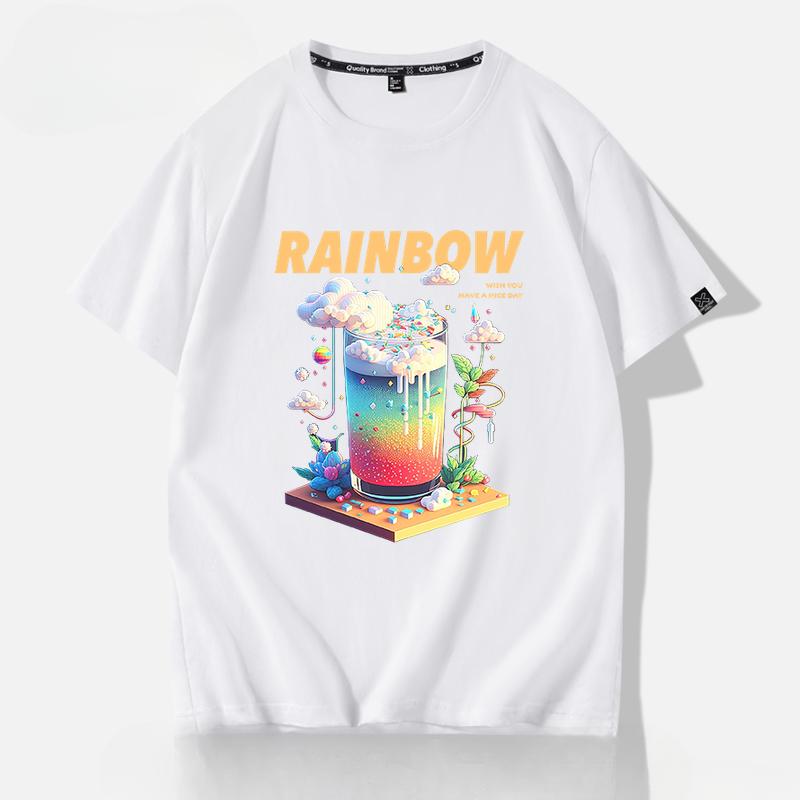 Letní móda Retro pánská anglická písmena těžké váhy 100% bavlna s kulatým výstřihem s potiskem Vysoce kvalitní neformální tričko Fitness Street