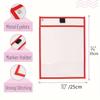 6 Pack Reusable Dry Erase Pockets Sleeves Colorful Dry Erase Pocket Sleeves for School Office Sheet Protector