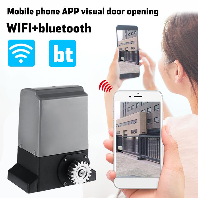 

550W 1000KG bluetooth Gate Opener+Remote Control Release Key Automatic WiFi APP Control Electric Sliding Gate Operator Motor