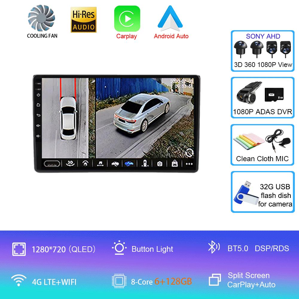 Android 14 Car Radio Wireless Carplay Android Auto For Wuling Hongguang 2025 Multimedia GPS Player Head Unit No 2 Din 2din Dvd