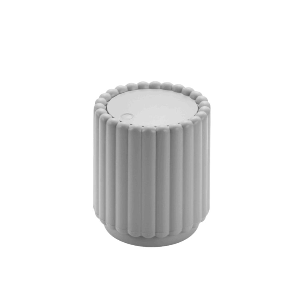Press Open Lid Desktop Trash Can Non-slip Storage Bucket Creative Garbage Bin For Home Office