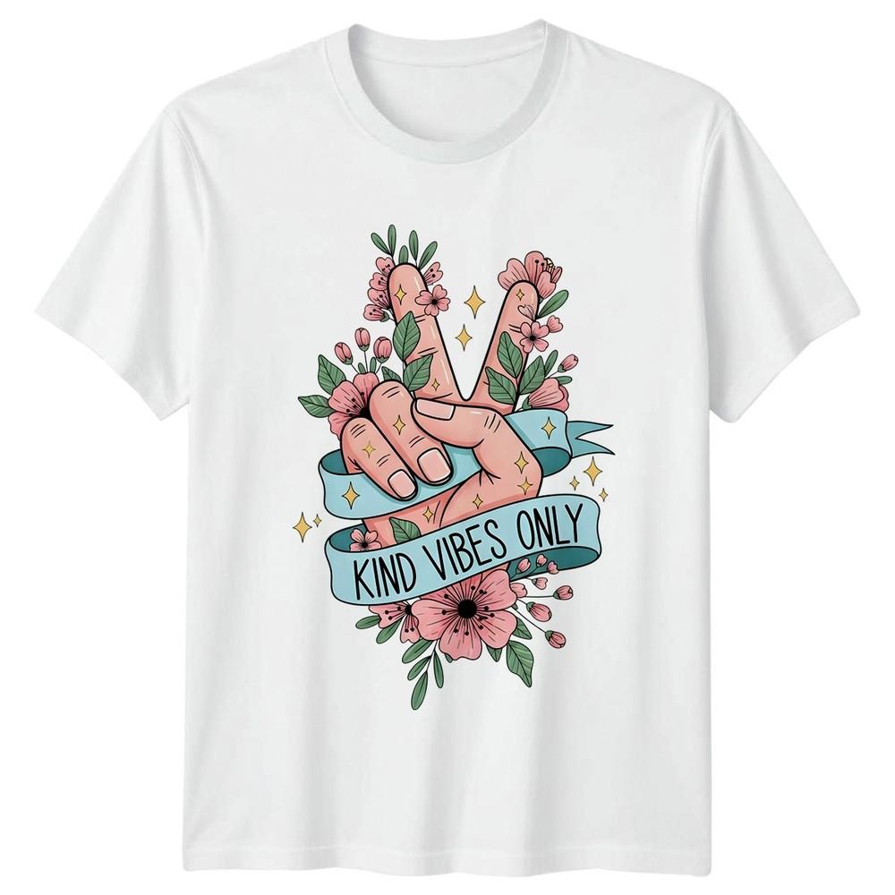 Kind Vibes Only TShirt Kindness Positivity Gift For Him And Her S