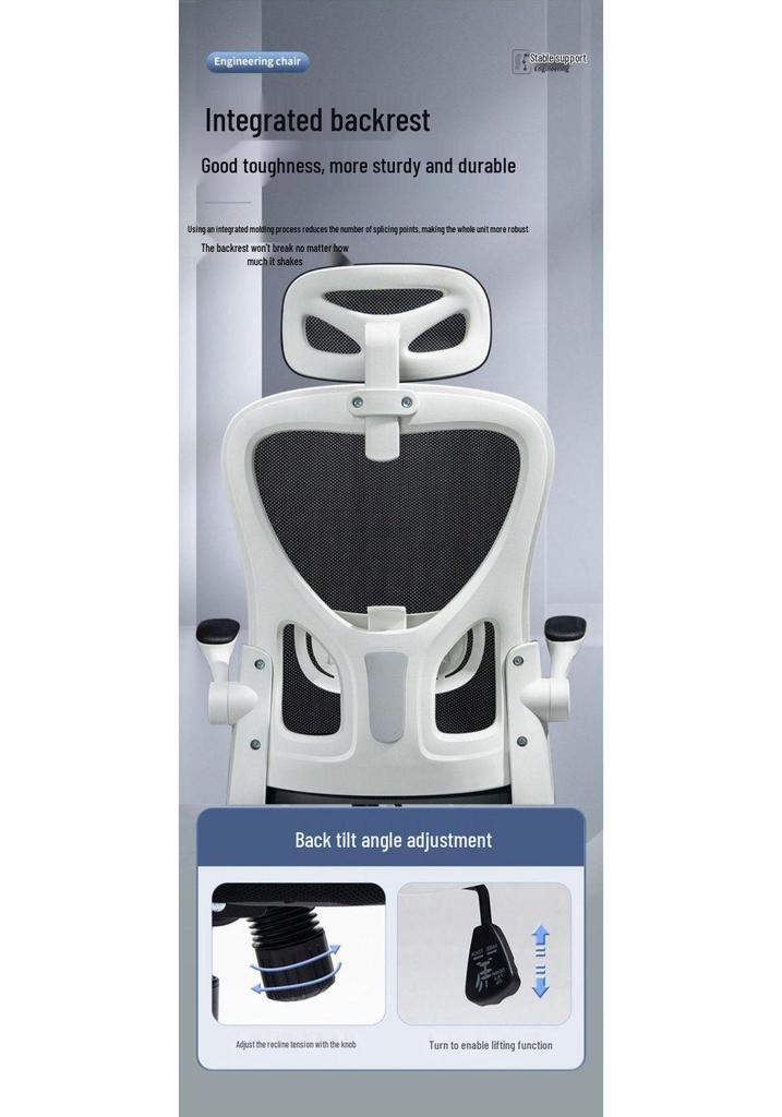 Ergonomic Lumbar Support Office and Home Chair for Long Sitting