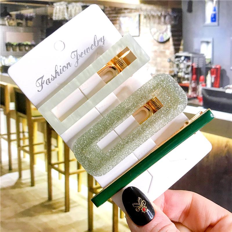 Koreanisches trendiges buntes Acetat 3-teiliges Haarspangen-Set Haarnadel für Frauen Mädchen Haarspangen Zubehör Schmuck Haarklammer Kopfbedeckung