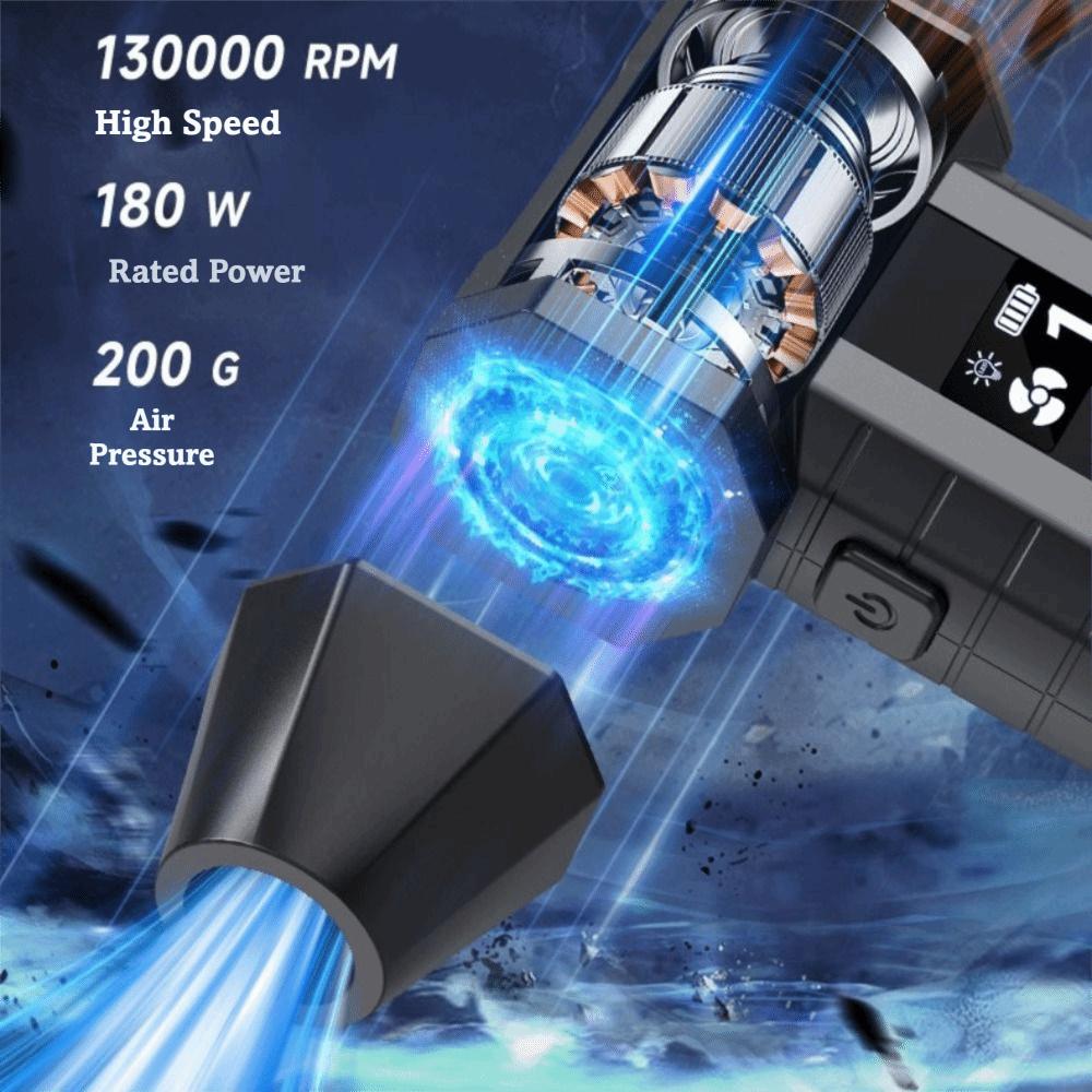 130000RPM Violent Turbofan LED Light Brushless Motor High-Speed Brushless Motor Fan High-Speed Portable Design