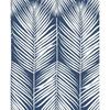 Modern Dark Blue Leaf Peel and Stick Wallpaper Boho Self Adhesive Wallpaper Removable Contact Paper for Cabinets Drawers Bedroom
