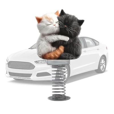 Figure per Cruscotto Auto - Forma di Gatto Acrilico 2D Decorazione Interni Auto, Figura Interni Auto