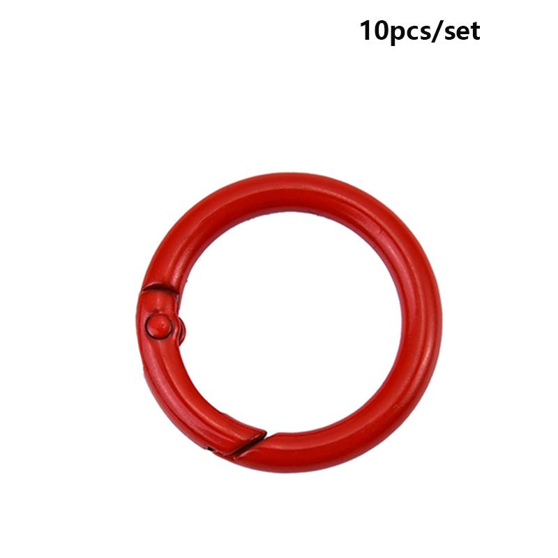 Yogodlns 10Pcs/Set 33MM High quality Plated Gate Zinc Alloy Hooks Snap Clasp Clip Bag Belt Buckle Spring O-Ring Buckles Carabiner Purses Handbags