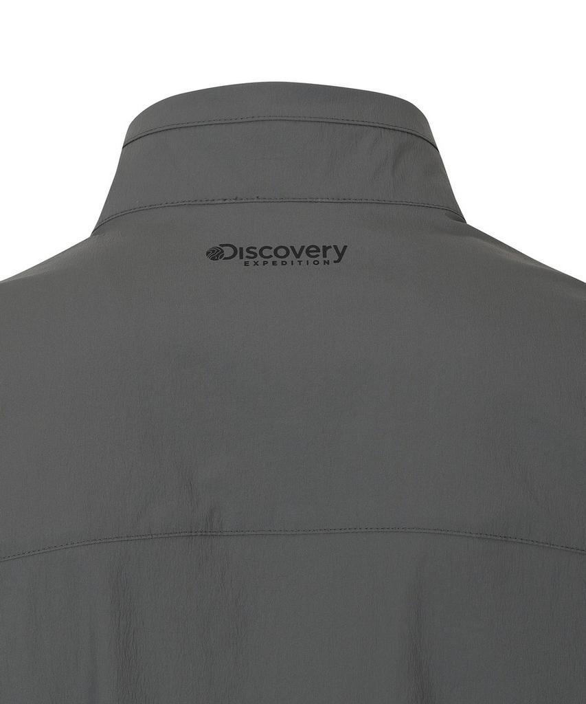 Discovery Expedition Men'S Freshvent Lightweight Woven Training High-Neck Jacket (D/Grey)