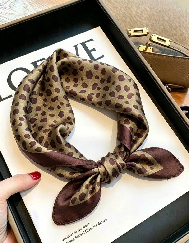 [111 mulberry silk] Bonas women's silk small square scarf silk scarf 11 new autumn and winter gift mother small scarf