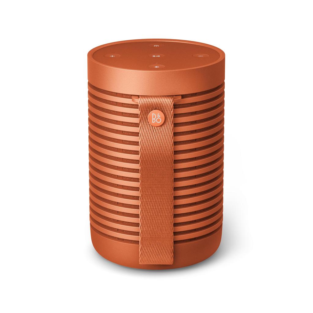 Bang Olufsen Beosound Explore Bonfire Orange Portable Bluetooth IP67 Certified Waterproof and Playback & Speaker, Wireless, Dustproof, 27-Hour