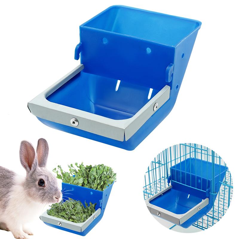 Rabbit Feeding Trough Plastic Material Food Holder For Guinea Pigs Chinchillas Small Pets Hay Dispenser For Rabbits Hamster