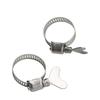 16~20mm Hose Connection Fastening Clamps Adjustable Stainless Steel Garden Irrigation Pipe Connection Fixed Buckle Clips 1/10Pcs