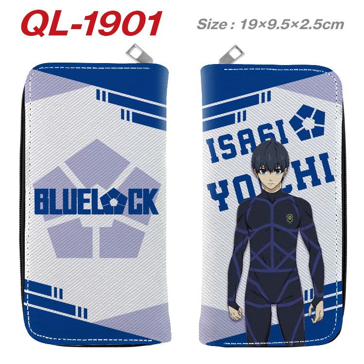 Blue Lock Anime Long Wallet Colorful Zipper Purse Handbag Card Holder Coin Bag Blue Lock Merchandise 1pcs