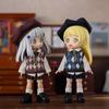 Niannyyhouse OB11 Size Obitsu Doll 11cm Body Compatible School Uniform Set BJD Doll Outfit (Hat, Shirt, Vest, Tie, Pants, Skirt, Shoes, Socks) 1/12