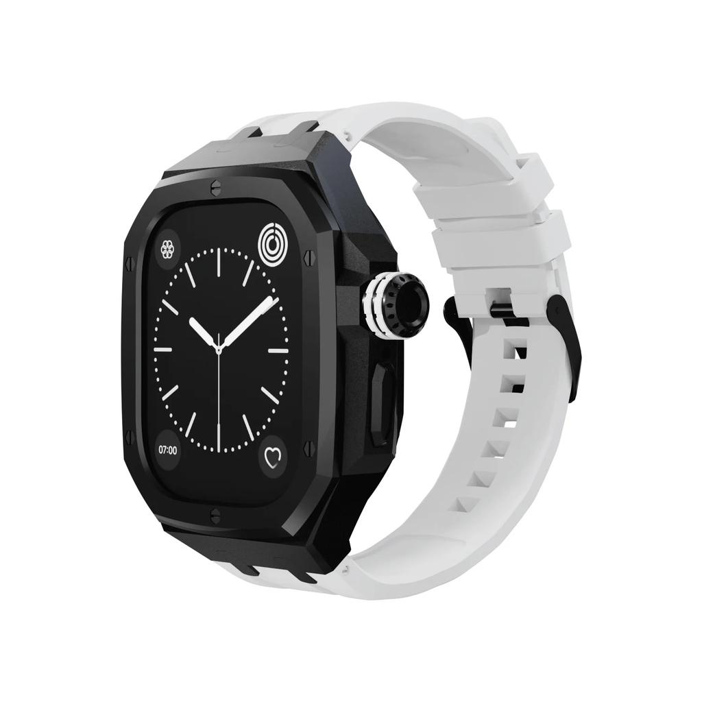 Kit di Modifica di Lusso per Apple Watch Ultra 2/Ultra 49MM Cinturino+Cassa in Acciaio Inossidabile per IWatch Serie 49mm Accessori