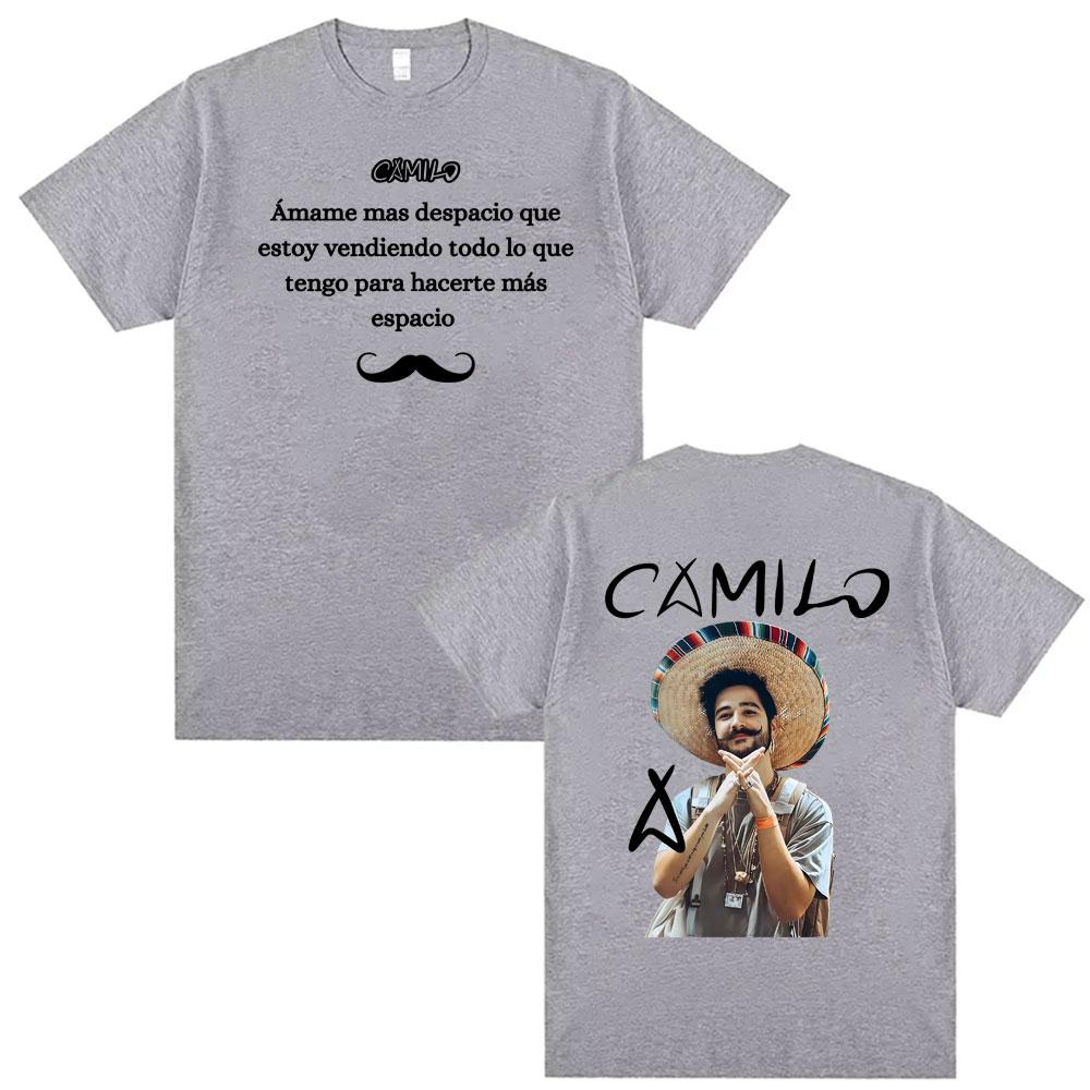 Singer Camilo Tribu Album Tour 2025 Merch T-shirts Men Women High Quality Vintage 90s T Shirt Man Harajuku Casual Summer T-shirt