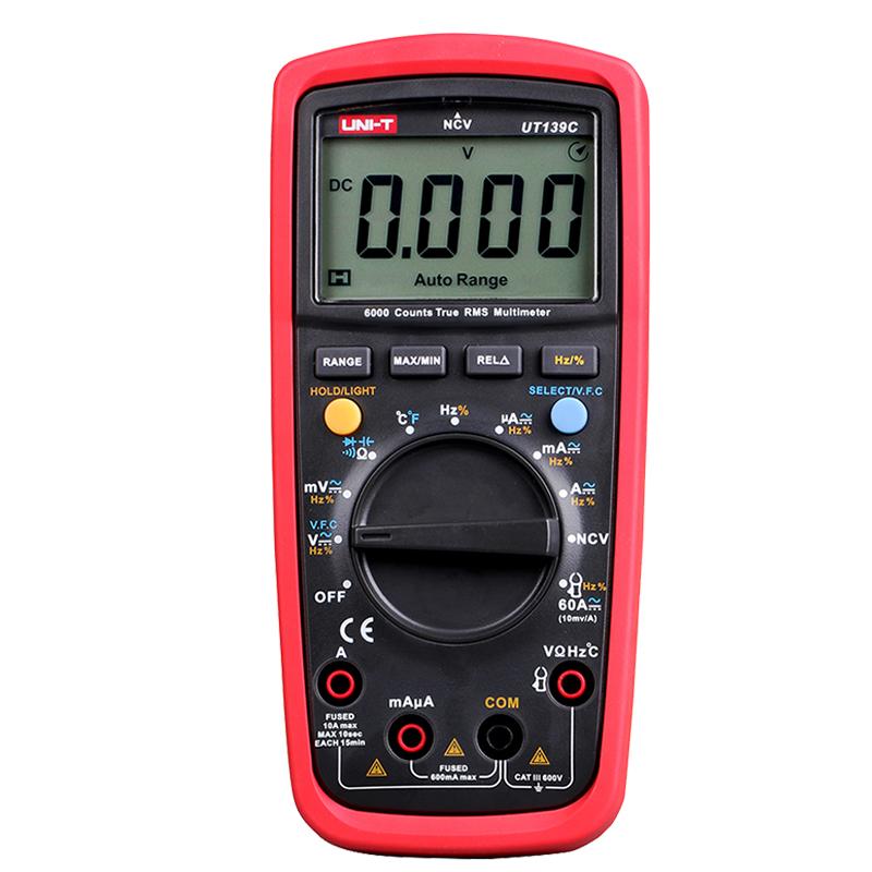UNI-T UT139A UT139B UT139C UT139D UT139E True RMS Digital Multimeter MAX/MIN/REL Modes Auto/manual Ranges Selectable