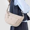 Casual Style Lightweight Dumpling Bag Waterproof Nylon Single Shoulder Bag Versatile Soft Crossbody Bag Daily Use