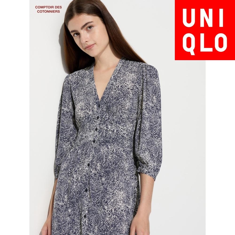 

Длинное платье Uniqlo Japan Rayon Print