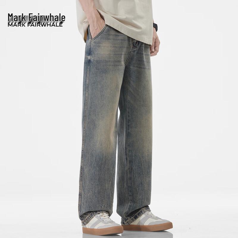 Mark Fairwhale Men's Distressed Straight Leg Jeans