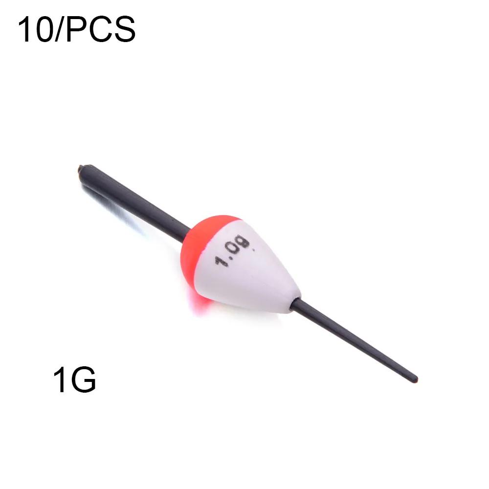 

10 Pcs Red And White Bleach EVA Foam Hard Foam Zhongtong Dadu Remote Cast Fish Float Export Float High Buoyancy Fish Float