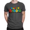 Mens Super Daddio Christmas Gift For Dad T-Shirt  Eco Friendly Father