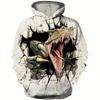Dinosaur 3D Printed Hat For Men And Women Universal Hat Sportswear Fashionable Street Sportswear Casual Wear Autumn Tops