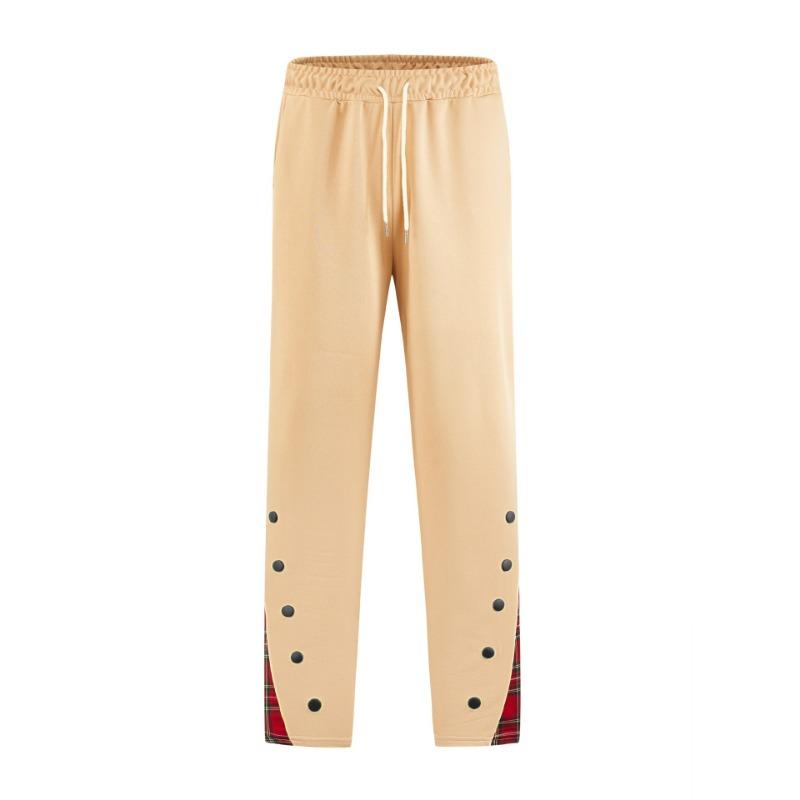 Men's Casual Pants New Sports Buttoned Colour Block Trousers Stylish