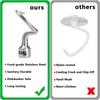 Spiral-Knethaken-Aufsatz aus Edelstahl für Kitchen Aid-Standmixer, Mehlmischwerkzeuge, mittelgroßer Haushalt