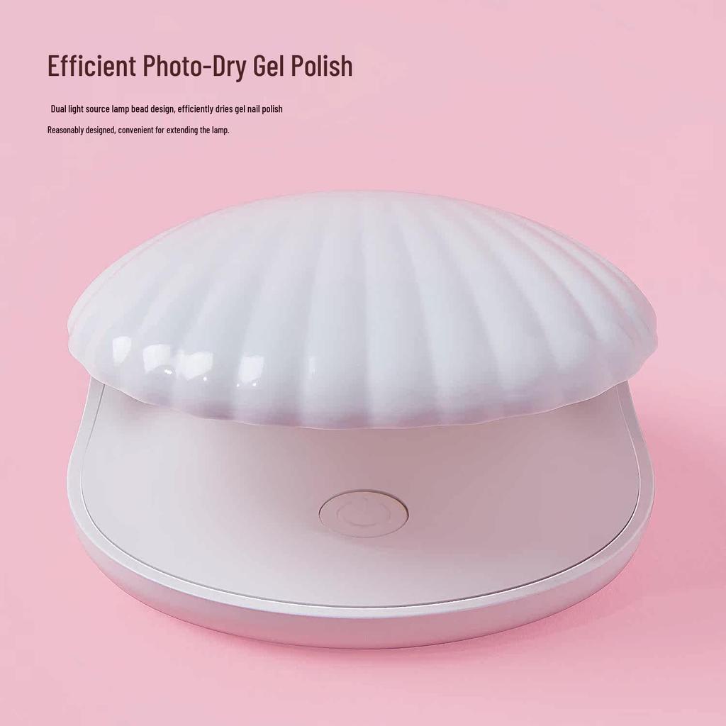 Portable Mini UV LED Nail Drying Lamp with Dual Light Sources