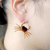 Creative Pink Crab Ear Stud Vintage Crab Claw Stud Earrings Trendy Crab Earrings  Girls