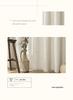 Cream Linen Blend Semi-Sheer Curtains: Light-Filtering, Privacy Smart, Perfect for Living Room or Balcony.