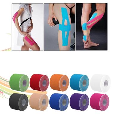 Kinesiology Therapeutic Tap Self Adherent Cohesive Cotton Bandage Sport Injury Muscle Protect