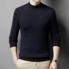 Men's FENGXUN 100% Pure Wool Thick Mock Neck Sweater