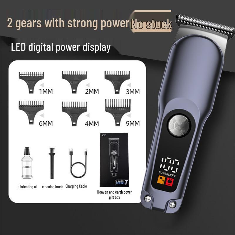 Waterproof Professional Hair Clipper: Quick Charge, Oil Head, Bald Head, Home Hairdressing Trimmer.