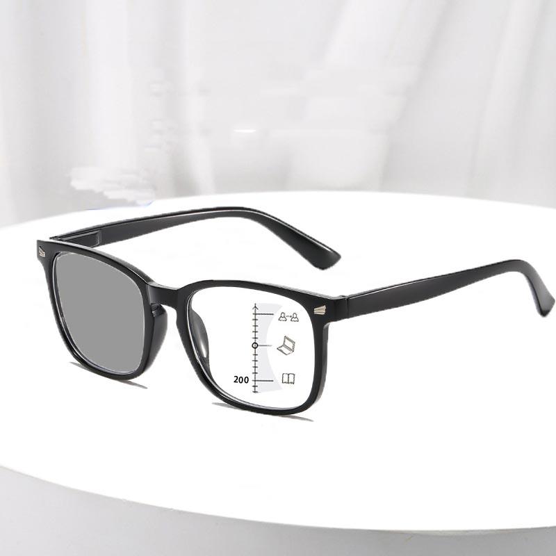 

Чоловічі мультифокальні фотохромні окуляри для читання, що змінюють колір на вулиці, з прогресивними лінзами, що блокують синє світло, для зору вдалину та поблизу 0