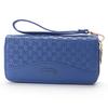 Fashionable Lychee Patterned Multi Slot Mobile Phone Bag with Double Zipper Wallet for Women