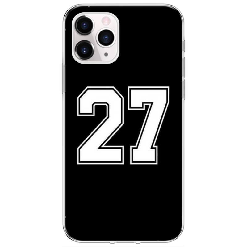 

S O C 9 7 Lucky number And black letter Phone Case For iPhone 12 11Pro XS MAX XR 7 8 6 Plus 5 5S SE 12 mini SE2 iPhone 12mini