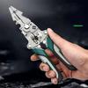 Multipurpose Wire Stripper Pliers Foldable Cable Cutter with Ergonomic Grip and Safety Lock for Home or Professional Use