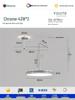 Modern UFO Chandelier: Adjustable Dining Room Light with Full Spectrum Eye Protection