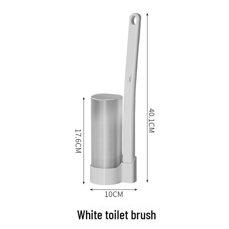 Sterilized Disposable No-Drill Toilet Brush Set for Corner-Free Bathroom Cleaning