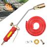 Kit Queimador de Ervas Tocha de Propano Cabo Ergonômico Fácil de Instalar Lança-Chamas Multifuncional com Controle de Chama