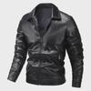 Men's Urban Motorcycle Leather Jacket - Trendy High-Quality Lapel Coat